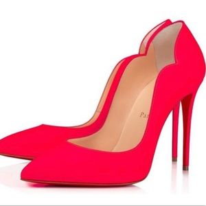 Christian Louboutin Neon Hot Chick 100 MM